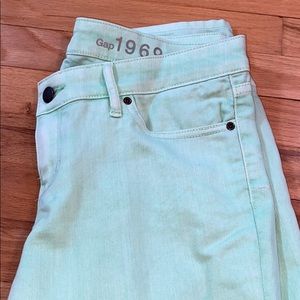 Neon Green Gap Skinny Jeans